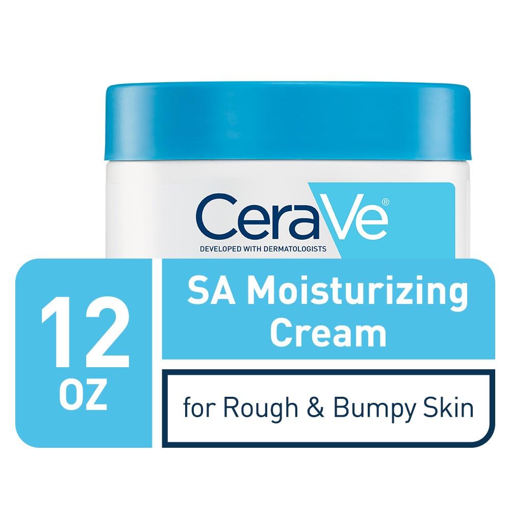 CeraVe SA Moisturizing Cream. Exfoliates and Softens Rough Skin. 12oz | Skin Care. Smooths Rough Skin with Salicylic Acid. Lactic Acid. Hyaluronic Acid. Niacinamide Fragrance-Free & Allergy Tested