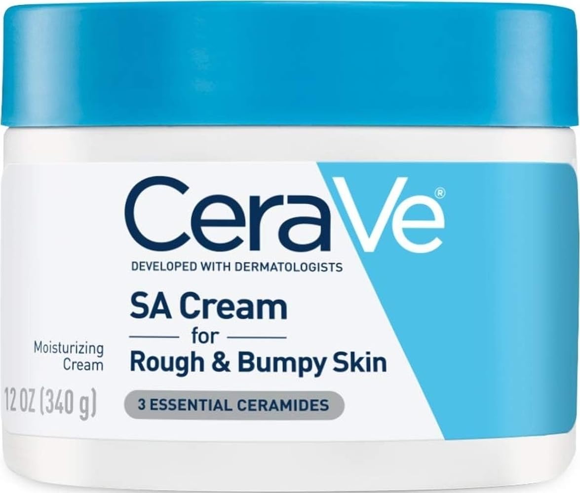 CeraVe SA Moisturizing Cream. Exfoliates and Softens Rough Skin. 16oz | Smooths Rough Skin with Salicylic Acid. Lactic Acid. Hyaluronic Acid. Niacinamide Fragrance-Free & Allergy Tested