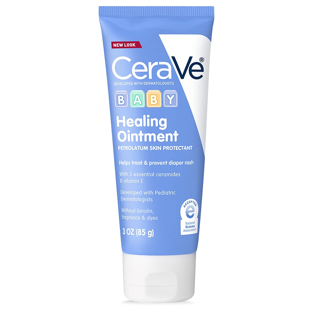 CeraVe Diaper Rash Cream. Baby Healing Ointment with Vitamin E. 3oz | Soothes Diaper Rash and Protect Extra Dry. Cracked Skin with Ceramides. Free Of Lanolin. Fragrance. Dye and Paraben