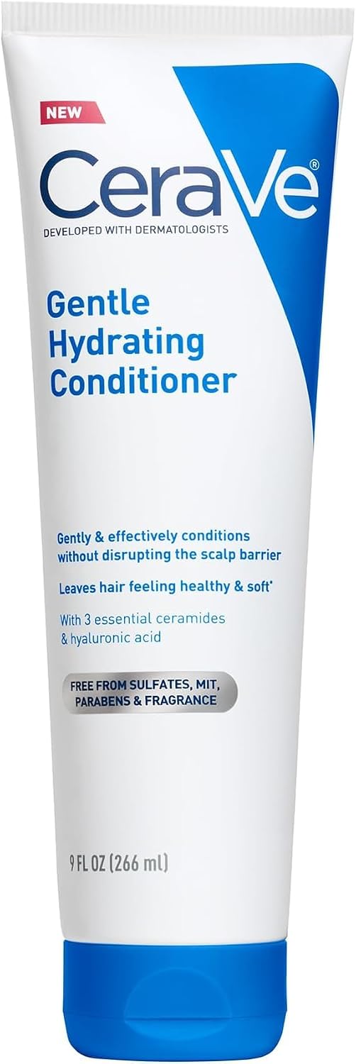 CeraVe Gentle Hydrating Conditioner. Hair Conditioner With Ceramides. Niacinamide & Hyaluronic Acid. Sulfate Free & Color Safe. Moisturizing Conditioner For All Hair & Scalp Types (Pack of 6)
