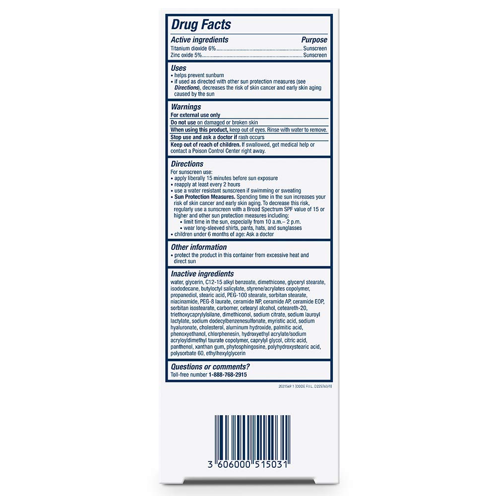 CeraVe Hydrating Mineral Sunscreen SPF 30 with Hyaluronic Acid. 2.5oz | Face Sunscreen with Zinc Oxide. Titanium Dioxide. Hyaluronic Acid. & Niacinamide For Broad Spectrum Protection