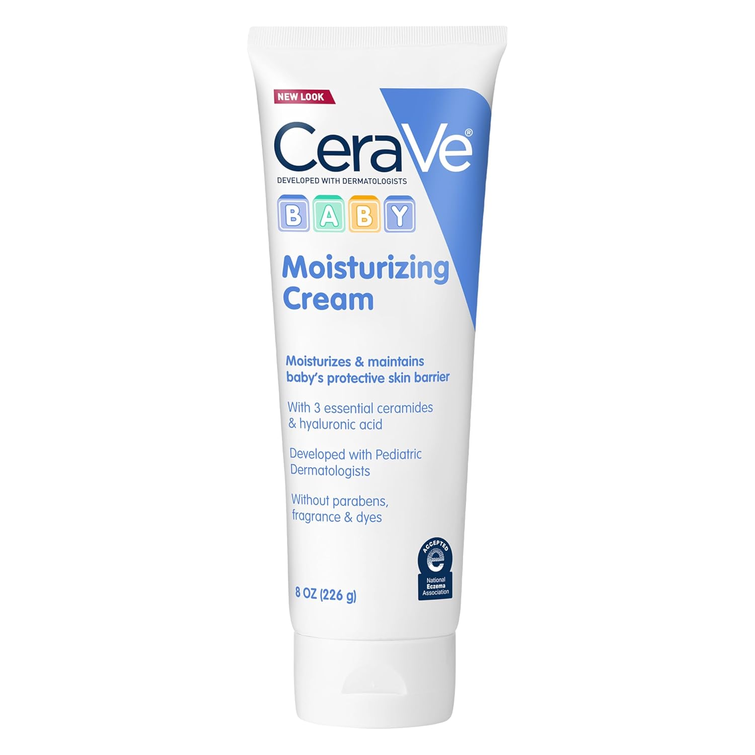 CeraVe Baby Cream. Gentle Moisturizing Cream with Hyaluronic Acid. 5oz | Moisturizes and Protect Skin Barrier with Ceramides. Rich & Non-Greasy Feel. Free Of Fragrance. Paraben. Dye & Phthalates