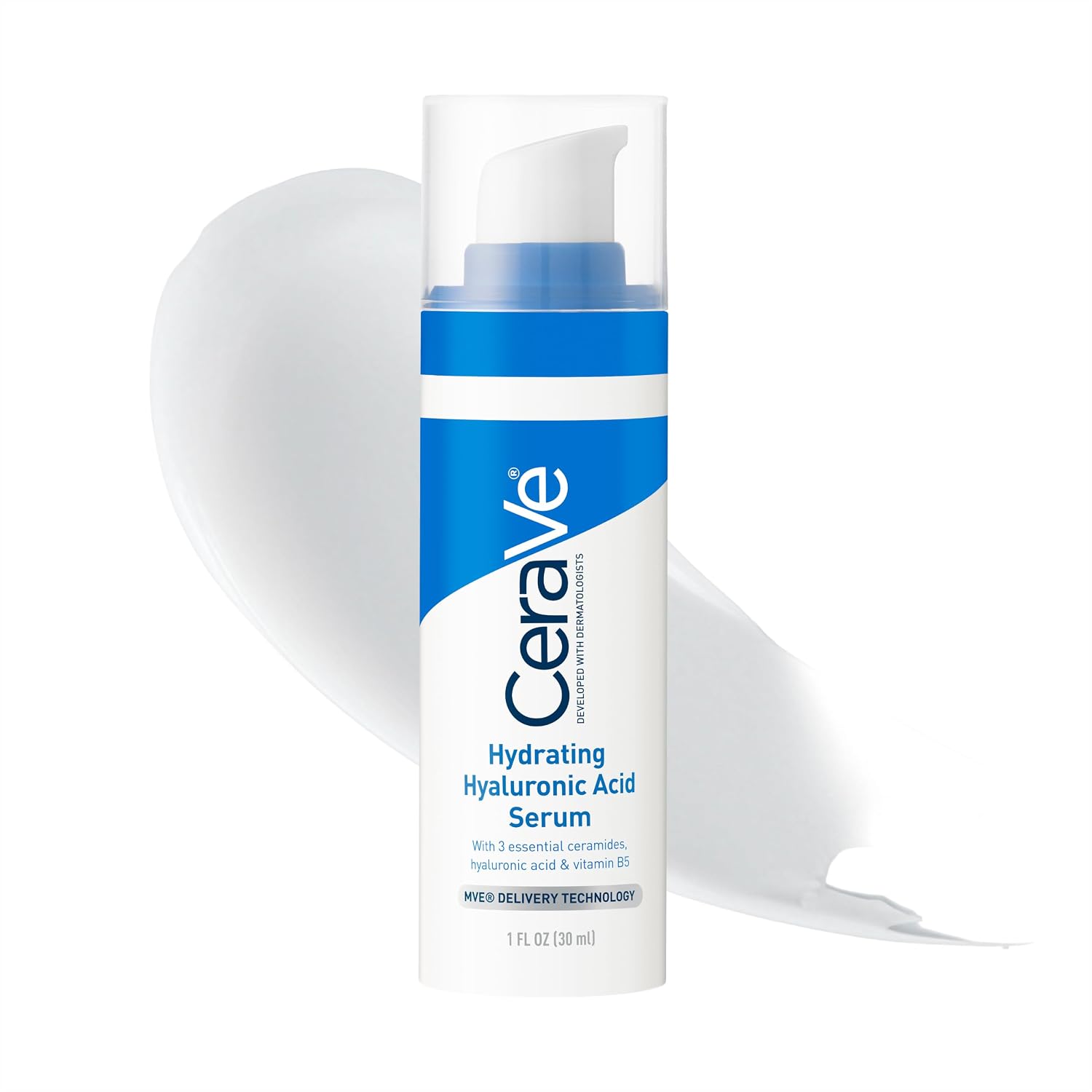 CeraVe Hyaluronic Acid Serum for Face. Hydrating Serum for Dry Skin. 1oz | Skin Care. Hydrates Dry Skin with Vitamin B5 and Ceramides In A Fragrance Free Formula To Layer Under Facial Moisturizer