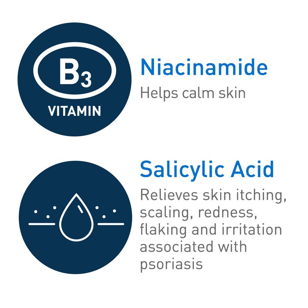 CeraVe Psoriasis Cleanser with Salicylic Acid and Lactic Acid. 8oz | Helps Relieve Dry Skin Itch and Gently Exfoliate with Salicylic Acid & Lactic Acid. Fragrance-Free. Allergy-Tested Body Wash