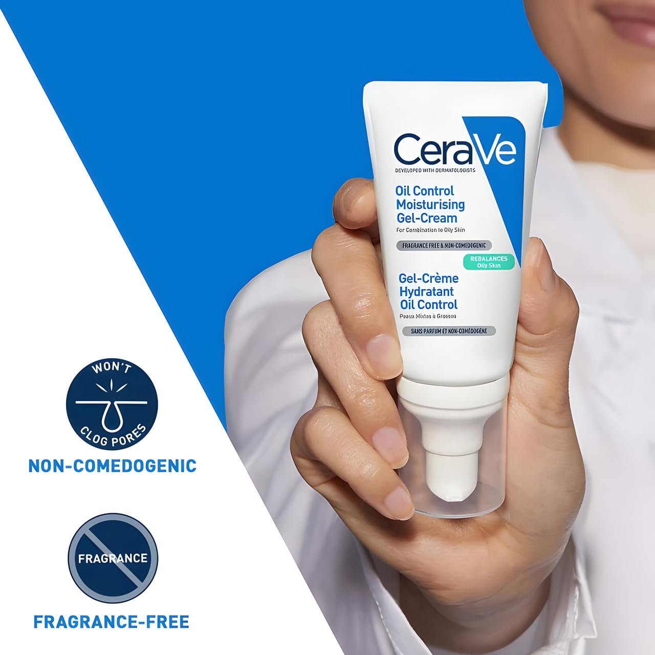 CeraVe Oil Control Gel-Cream. Niacinamide Face Moisturizer. Oily Skin 1.7oz | Lightweight Hyaluronic Acid Gel Cream Skin Care Formula Uses Oil Absorbing Technology To Deliver A Daily Matte Finish