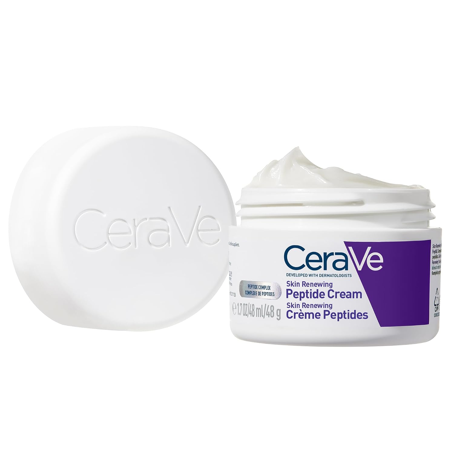 CeraVe Skin Renewing Night Cream. Niacinamide. Peptide Complex. and Hyaluronic Acid Moisturizer for Face. 1.7 Ounce. Packaging may Vary (Pack of 12)