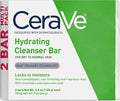 CeraVe Hydrating Cleanser Bar. Soap-Free Face & Body Cleanser. 2-Pack | Soap-Free Body Wash and Facial Cleanser with Ceramides Thoroughly Cleanses without Stripping Skin Of Natural Moisture