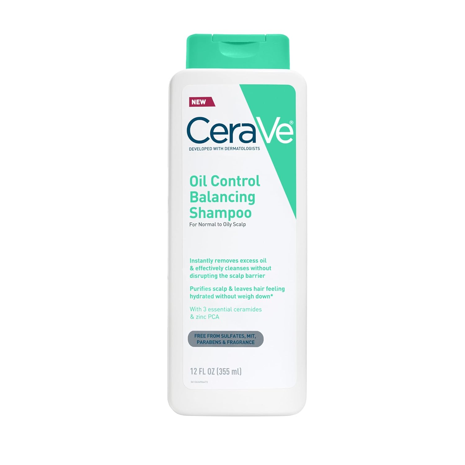 CeraVe Oil Control Shampoo. Clarifying Shampoo with Hyaluronic Acid. 12oz | Sulfate-Free Oily Hair Formula with Ceramides Deeply Purifies To Remove Excess Oil While Delivering Lightweight Hydration