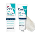 CeraVe Clay To Foam Acne Face Wash.Salicylic Acid & Kaolin Clay Acne Spot Treatment Clears Pimples & Blackheads. Prevents Breakouts. Hydrates & Soothes. Fragrance-Free. Non-Comedogenic.4oz.(Pack of 2)