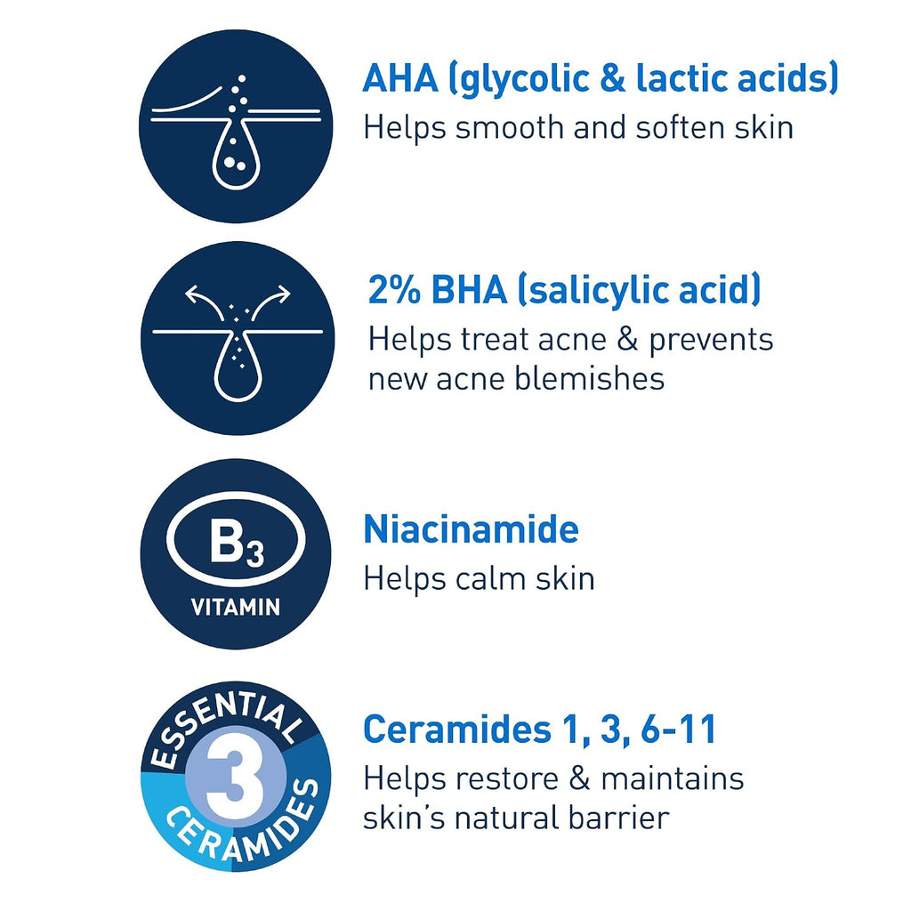 CeraVe Acne Control Gel. Salicylic & Glycolic Acid Face Treatment. 1.35oz | Niacinamide and Lactic Acid Formula Acts As A Face Exfoliator and Pore Minimizer For Face To Clear Stubborn Acne