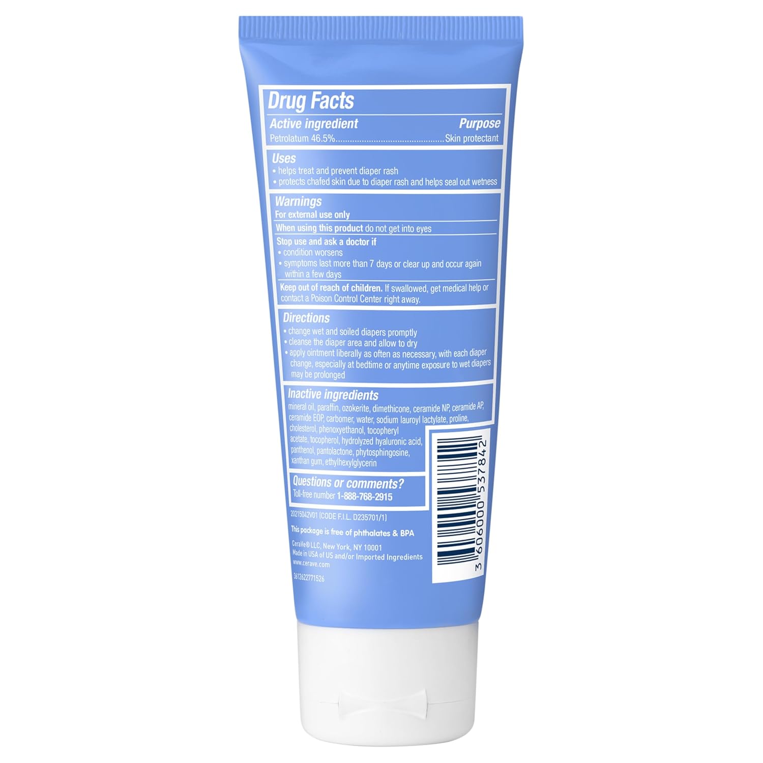 CeraVe Diaper Rash Cream. Baby Healing Ointment with Vitamin E. 3oz | Soothes Diaper Rash and Protect Extra Dry. Cracked Skin with Ceramides. Free Of Lanolin. Fragrance. Dye and Paraben