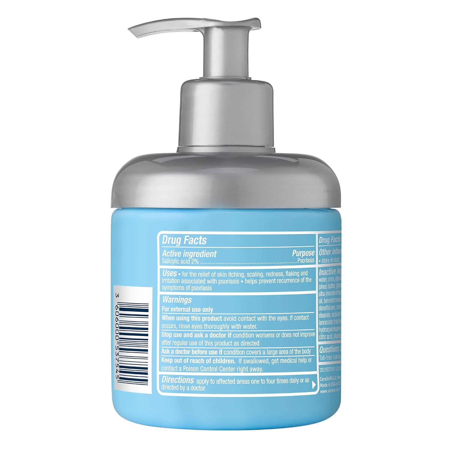 CeraVe Psoriasis Cream. Salicylic Acid Moisturizing Dry Skin Treatment. 8oz | Medicated Skin Care Formula with Urea. Lactic Acid. and Niacinamide Gently Exfoliates To Relieve Scaling and Itchy Skin