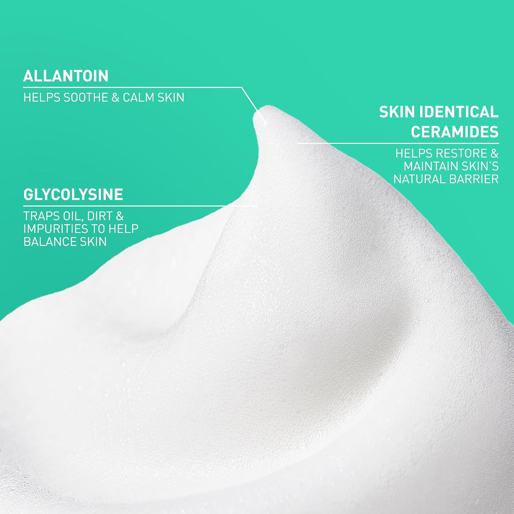 CeraVe Air Foam Face Wash. Hydrating Facial Cleanser. Combination Skin. 8 Ounce (Pack of 12)