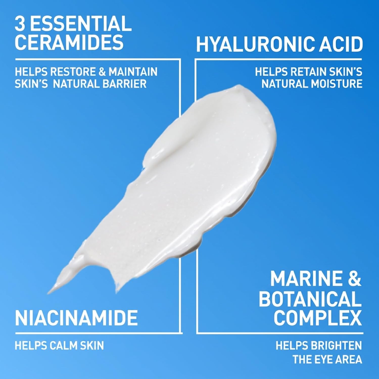CeraVe Eye Repair Cream. Hyaluronic Acid Eye Cream for Dark Circles. 0.5oz | Skin Care. Under Eye Treatment for Puffiness with Niacinamide. Ceramides & Marine Botanical Complex. Ophthalmologist Tested