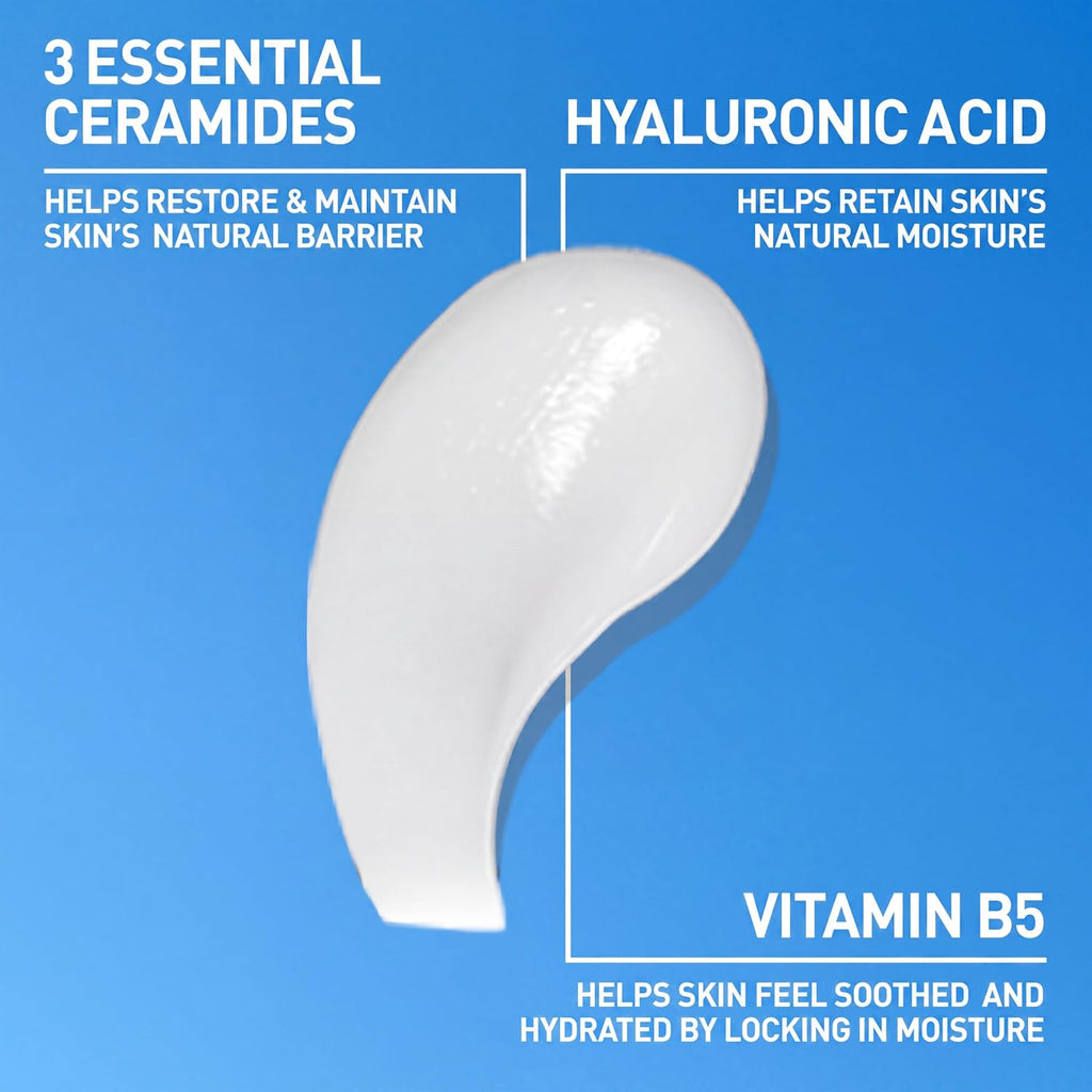 CeraVe Hyaluronic Acid Serum for Face. Hydrating Serum for Dry Skin. 1oz | Skin Care. Hydrates Dry Skin with Vitamin B5 and Ceramides In A Fragrance Free Formula To Layer Under Facial Moisturizer
