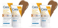 CeraVe Hydrating Mineral Sunscreen SPF 30 with Sheer Tint.Tinted Mineral Sunscreen with Zinc Oxide & Titanium Dioxide.Blends Seamlessly For Healthy Glow.Deep.1.7 Oz.(Pack of 2)