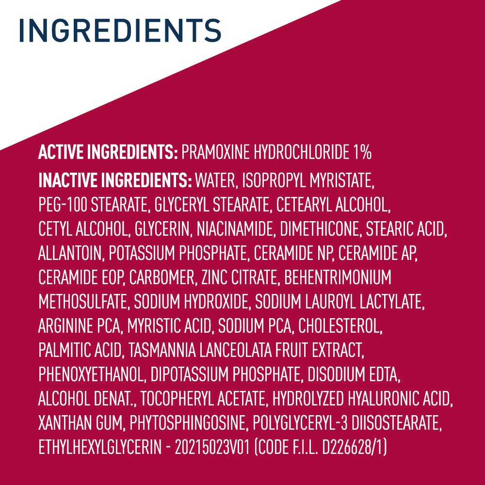 CeraVe Anti Itch Moisturizing Lotion with Pramoxine Hydrochloride. Relieves Itch with Minor Skin Irritations. Sunburn Relief. Bug Bites. 8 Ounce