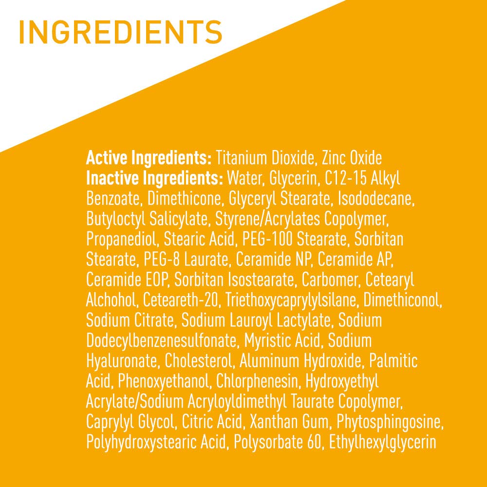 CeraVe Hydrating Mineral Sunscreen SPF 30 with Hyaluronic Acid. 5oz | Face Sunscreen with Zinc Oxide. Titanium Dioxide. Hyaluronic Acid. & Niacinamide For Broad Spectrum Protection