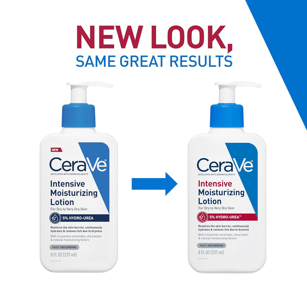 CeraVe Intensive Moisturizing Lotion. Shea Butter Body Lotion. 8oz | Relieves Signs of Extra Dry Skin with Hydro-Urea and Shea Butter In a Non-Greasy Formula For Rough. Tight and Itchy Skin