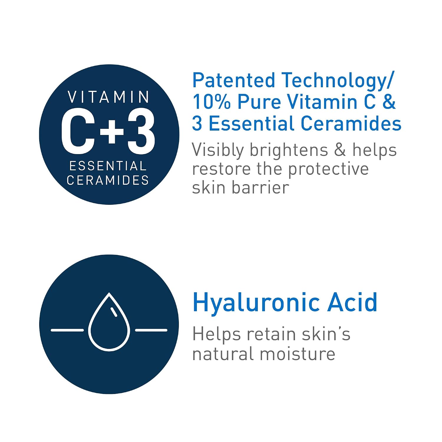 CeraVe Skin Brightening Vitamin C Serum for Face with Hyaluronic Acid. 1oz | Skincare. 10% Pure Vitamin C. Brightening Serum. Ceramides. Antioxidant. Hydrates and Improves Skin Tone & Texture