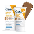CeraVe Tinted Sunscreen for Face. Mineral SPF 30 Moisturizer. Deep. 1.7oz | Skin Care. Face Sunscreen. Hyaluronic Acid. Zinc Oxide. Titanium Dioxide. Sheer Tint. Healthy Glow. Blends Seamlessly