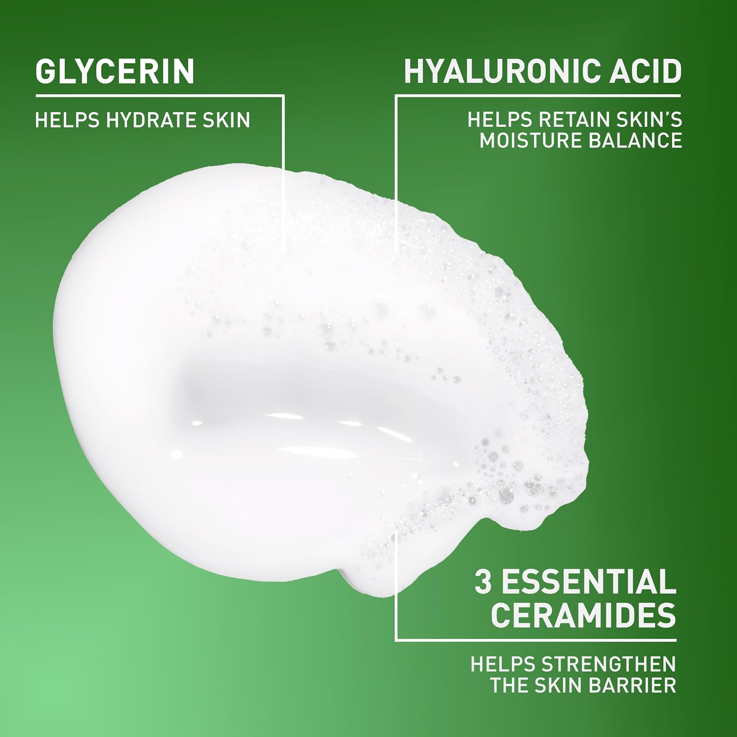 CeraVe Hydrating Cream To Foam Cleanser. Face Wash for Dry Skin. 19oz | Skin Care with Hyaluronic Acid. Makeup Remover. Facial Cleanser. Fragrance-Free. Non-Comedogenic. For Normal To Dry Skin