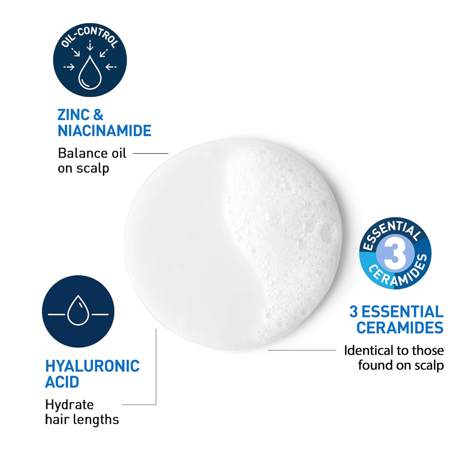 CeraVe Oil Control Shampoo. Clarifying Shampoo with Hyaluronic Acid. 12oz | Sulfate-Free Oily Hair Formula with Ceramides Deeply Purifies To Remove Excess Oil While Delivering Lightweight Hydration