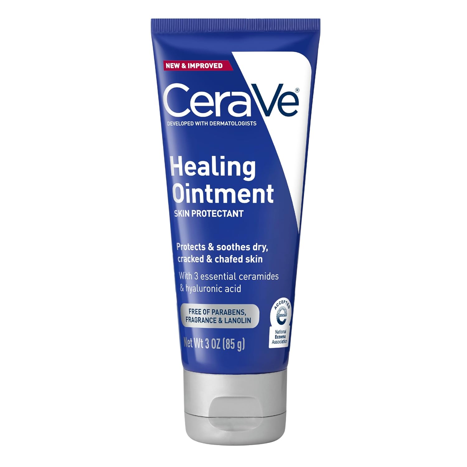CeraVe Healing Ointment. Hyaluronic Acid Skin Protectant for Dry Skin. 3oz | Barrier Cream. Skin Care for Face & Body. Skin Barrier Repair with Ceramides & Petrolatum. Fragrance Free. Lanolin Free