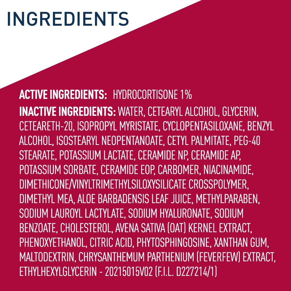 CeraVe 1% Hydrocortisone Anti Itch Cream. Eczema & Dry Skin Care. 1oz | Dermatologist-Tested Formula with Hyaluronic Acid and Niacinamide Acts As A Soothing Eczema Cream For Dry Skin Relief