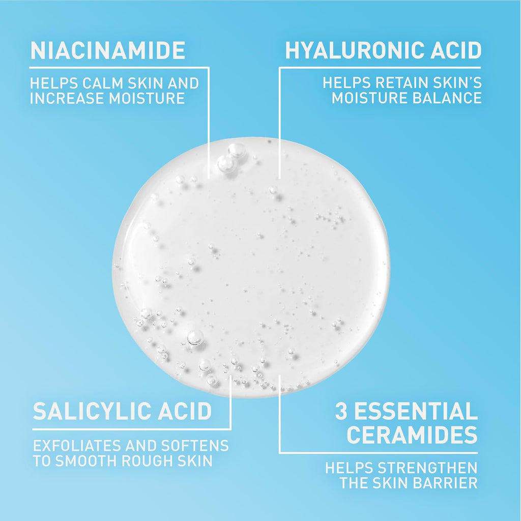 CeraVe Renewing Salicylic Acid Cleanser. BHA Exfoliating Face Wash. 16oz | Skin Care with Hyaluronic Acid & Niacinamide. Facial Cleanser. Face Cleanser. Ceramides. Fragrance Free. Non-Comedogenic