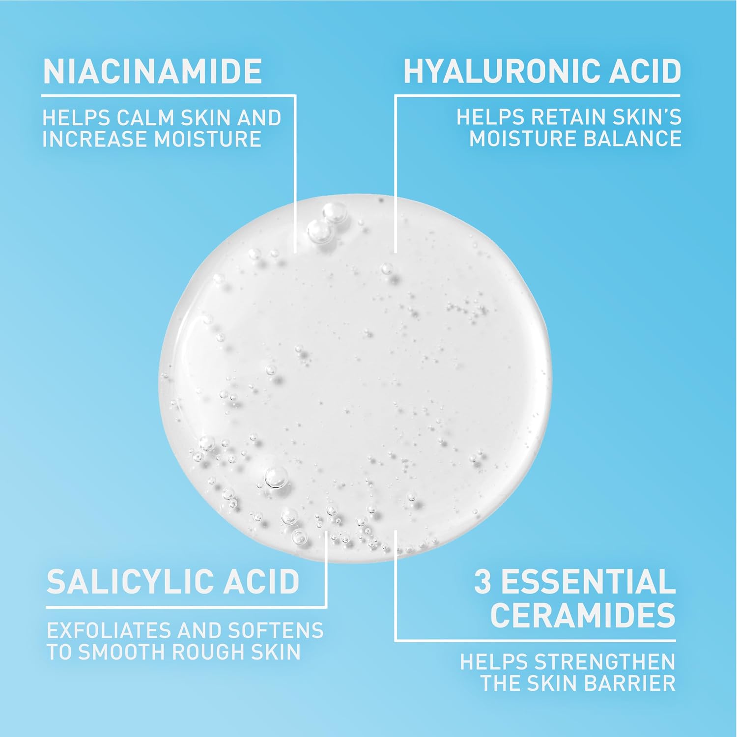 CeraVe Renewing Salicylic Acid Cleanser. BHA Exfoliating Face Wash. 16oz | Skin Care with Hyaluronic Acid & Niacinamide. Facial Cleanser. Face Cleanser. Ceramides. Fragrance Free. Non-Comedogenic