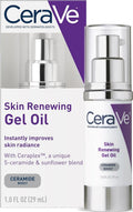 CeraVe Skin Renewing Gel Oil. Hydrating Hyaluronic Acid Serum for Face. 1oz | Gel Moisturizer For Face with CeraPlex To Hydrate & Smooth Skin with A Non-Greasy. Fragrance-Free. Non-Comedogenic Formula