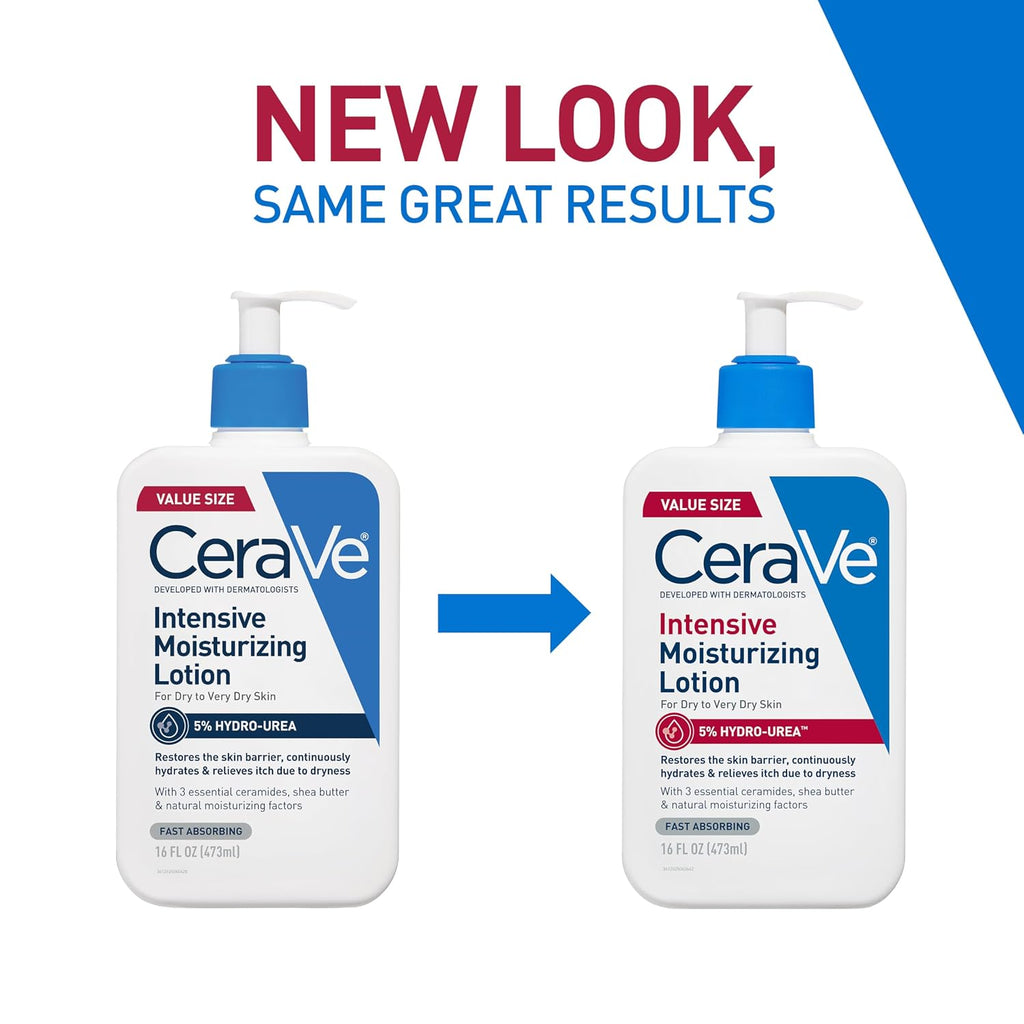 CeraVe Intensive Moisturizing Lotion. Shea Butter Body Lotion. 16oz | Skin Care. Relieves Signs Of Dry Skin with Hydro-Urea & Shea Butter In A Non-Greasy Formula For Rough. Tight and Itchy Skin
