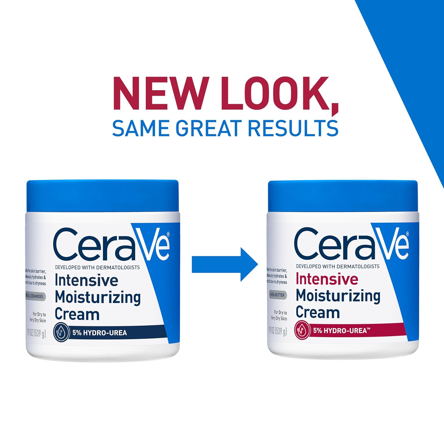 CeraVe Intensive Moisturizing Cream.Body Moisturizer With Shea Butter.72H Hydration + Skin Barrier Repair.Fragrance-Free Body Lotion For Extremely Dry Skin.19oz.(Pack of 2)