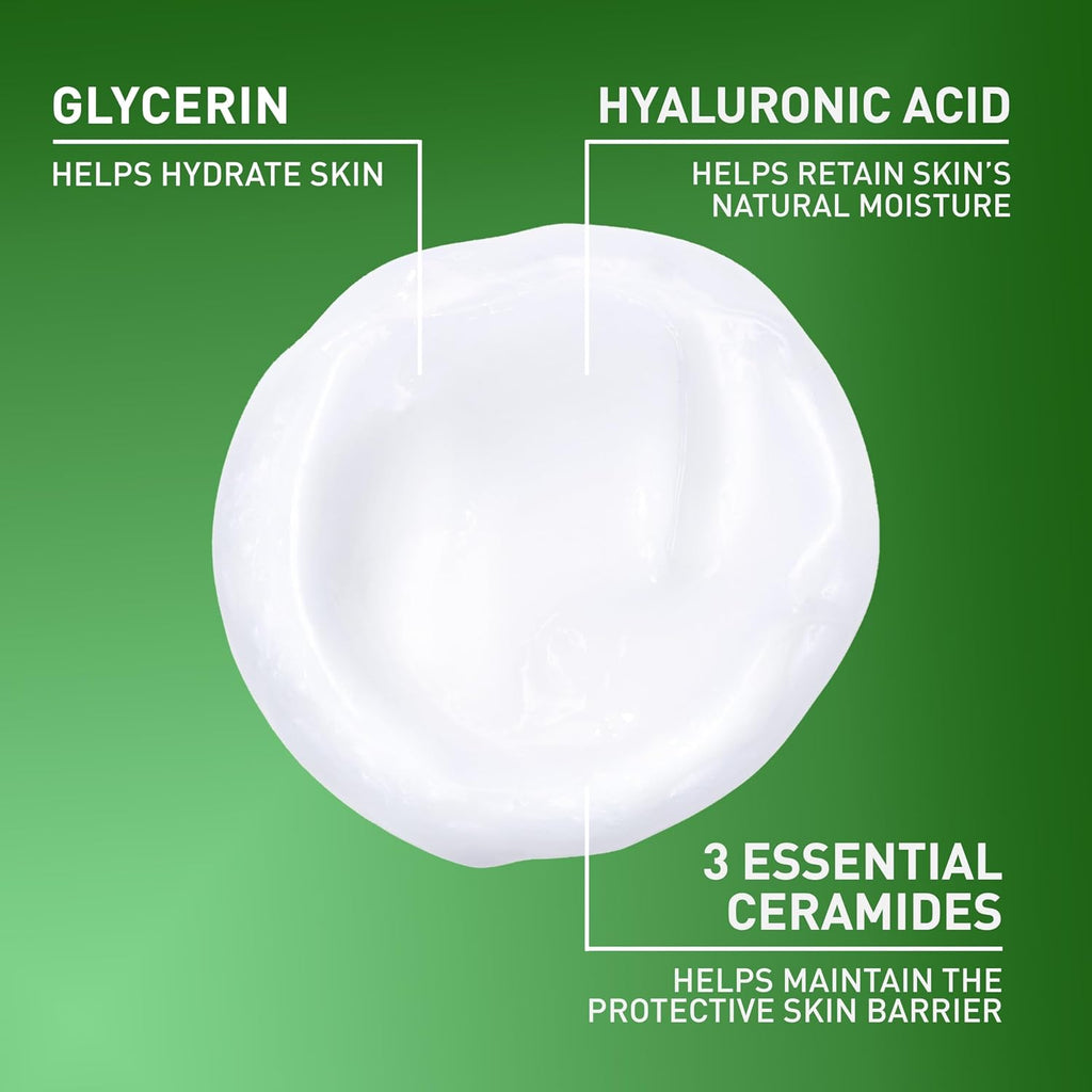 CeraVe Hydrating Cleanser with Hyaluronic Acid. Face Wash for Dry Skin.19oz | Skin Care For Men and Women. Daily Cleanser & Makeup Remover with Glycerin & Ceramides. National Eczema Association Certified