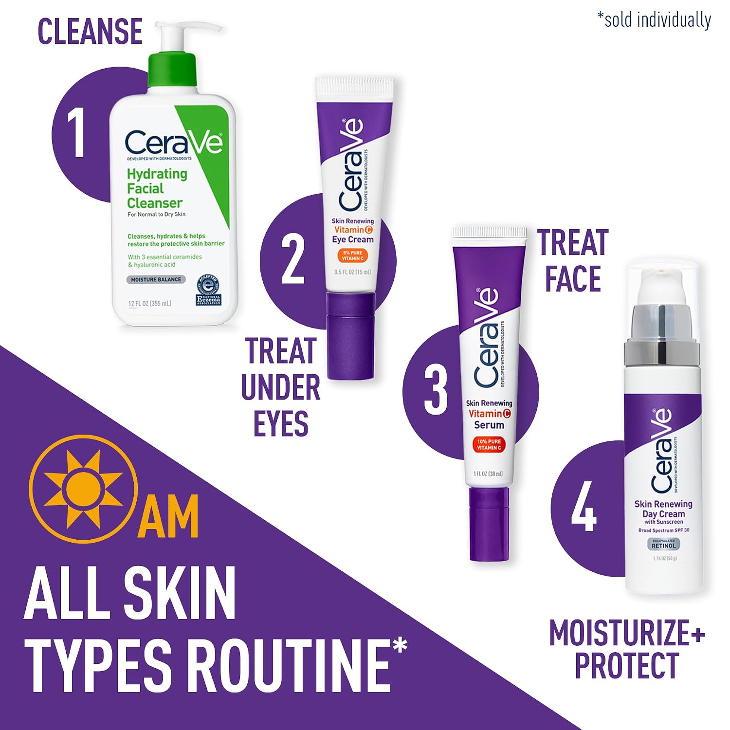 CeraVe Vitamin C Eye Cream. Hyaluronic Acid Under Eye Brightener. 0.5oz | Skin Care Formulated with Caffeine and Ceramides To Target Dark Circles. Puffiness. and Bags Under Eyes For A Brightened Look