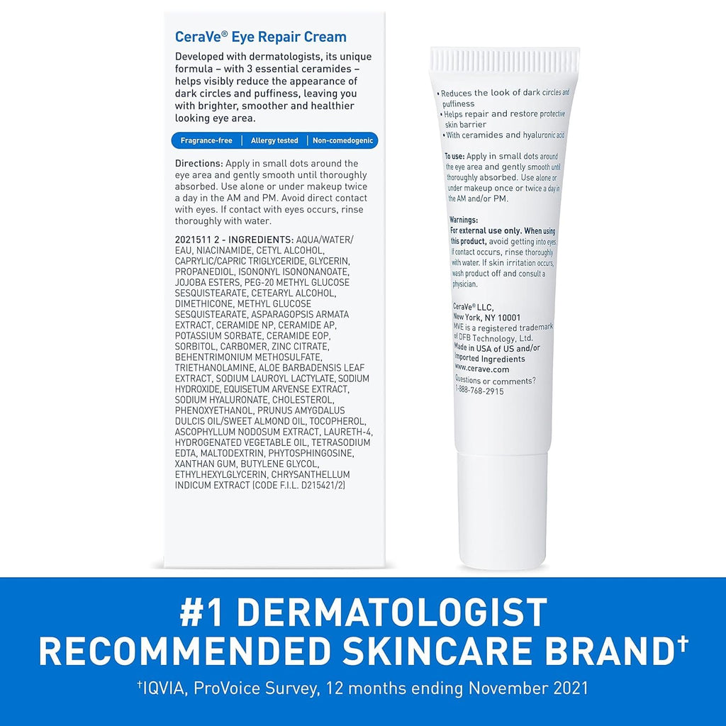 CeraVe Eye Repair Cream 0.5 oz (Pack of 5)