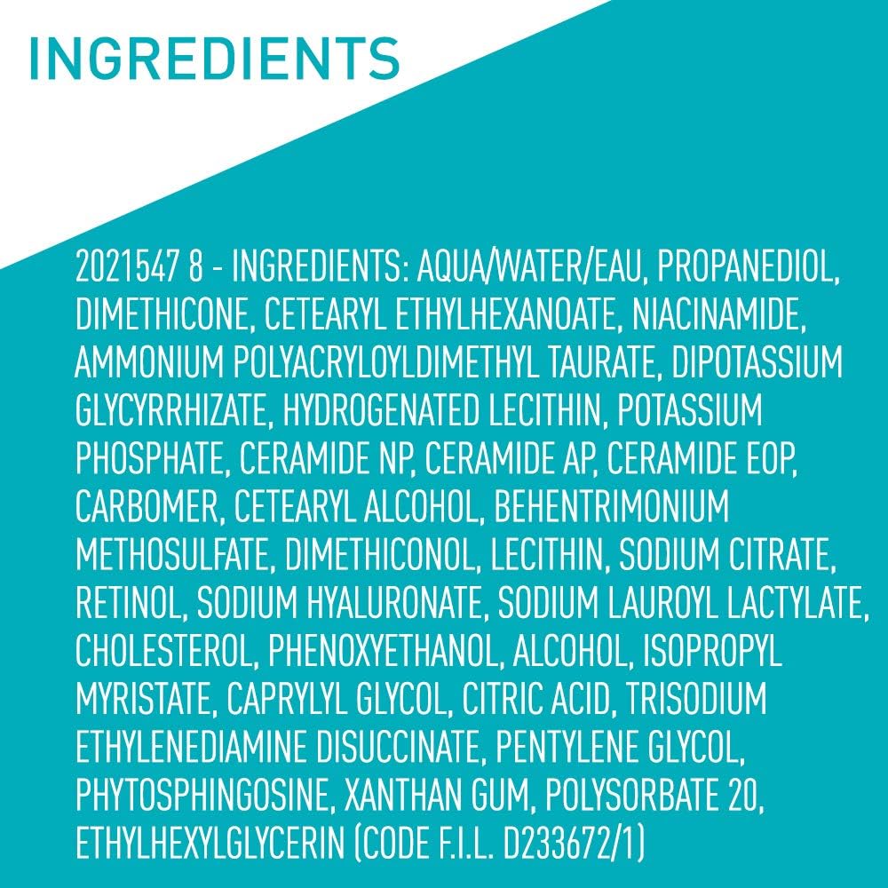 CeraVe Resurfacing Retinol Face Serum with Niacinamide. Pore Minimizer. 1oz | Skin Care Brightening Serum with Licorice Root. Acne Scar & Hyperpigmentation Treatment. Dark Spot Corrector. Skin Repair