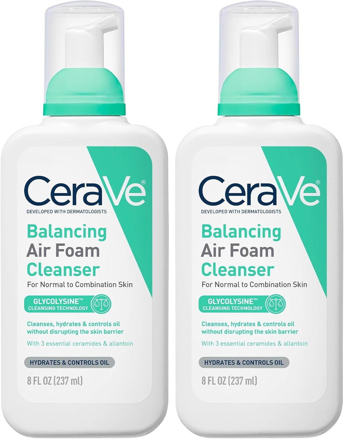 CeraVe Air Foam Face Wash. Hydrating Facial Cleanser. Combination Skin. 8oz | Foaming Facial Cleanser That Balances Combination Skin. Delivering 8-Hour Oil Control and 24-Hour Hydration