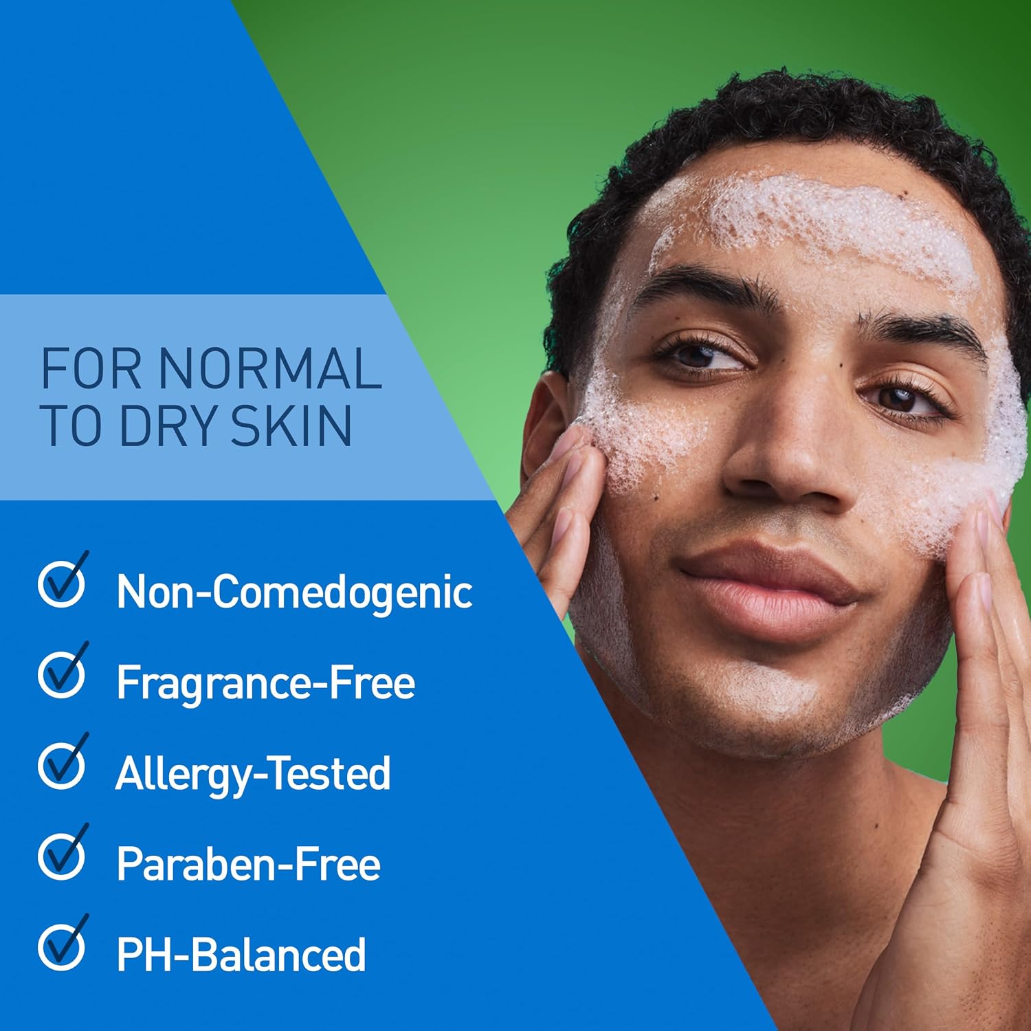 CeraVe Hydrating Cream To Foam Cleanser. Face Wash for Dry Skin. 19oz | Skin Care with Hyaluronic Acid. Makeup Remover. Facial Cleanser. Fragrance-Free. Non-Comedogenic. For Normal To Dry Skin