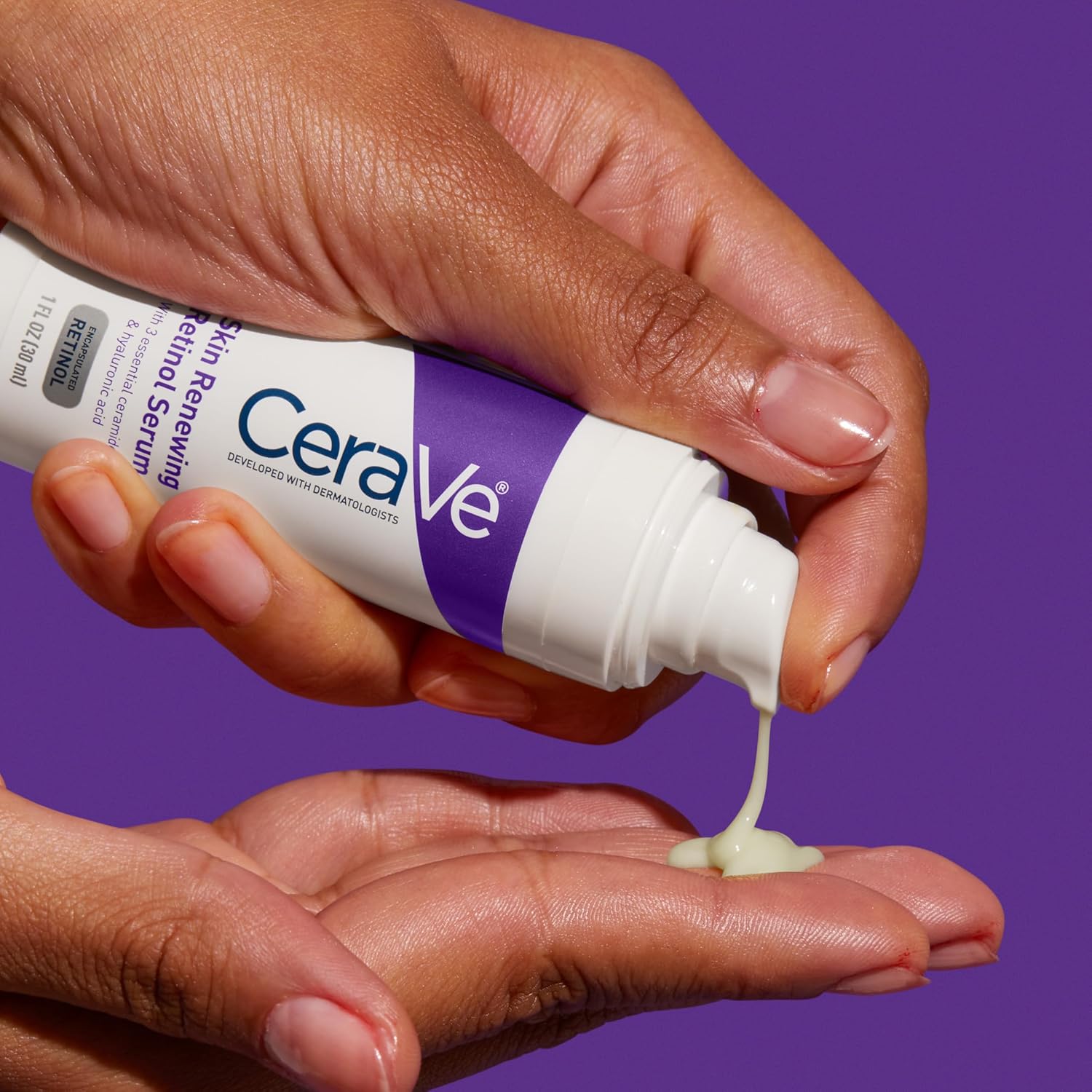 CeraVe Retinol Serum for Face with Niacinamide & Hyaluronic Acid. 1 oz | Skin Care. Brightening Serum. Anti Aging. Smooths Fine Lines and Wrinkles. Ceramides. Fragrance Free. Non-Comedogenic. Gentle