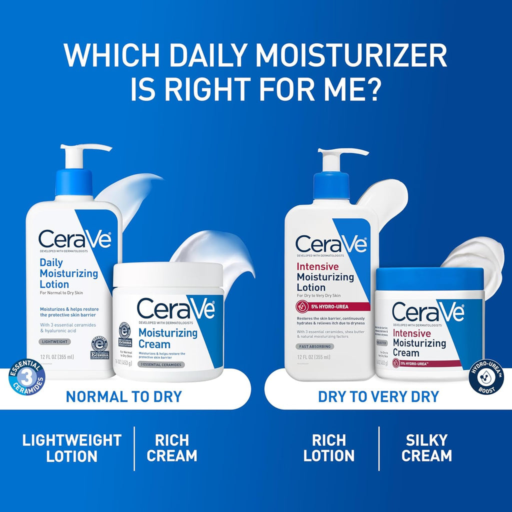 CeraVe Daily Moisturizing Lotion. Face and Body Lotion. Skin care. 19oz | Hyaluronic Acid. Lotion For Dry Skin. Skin Barrier Repair. Ceramide Moisturizer. For Men and Women. Fragrance Free. Oil-Free