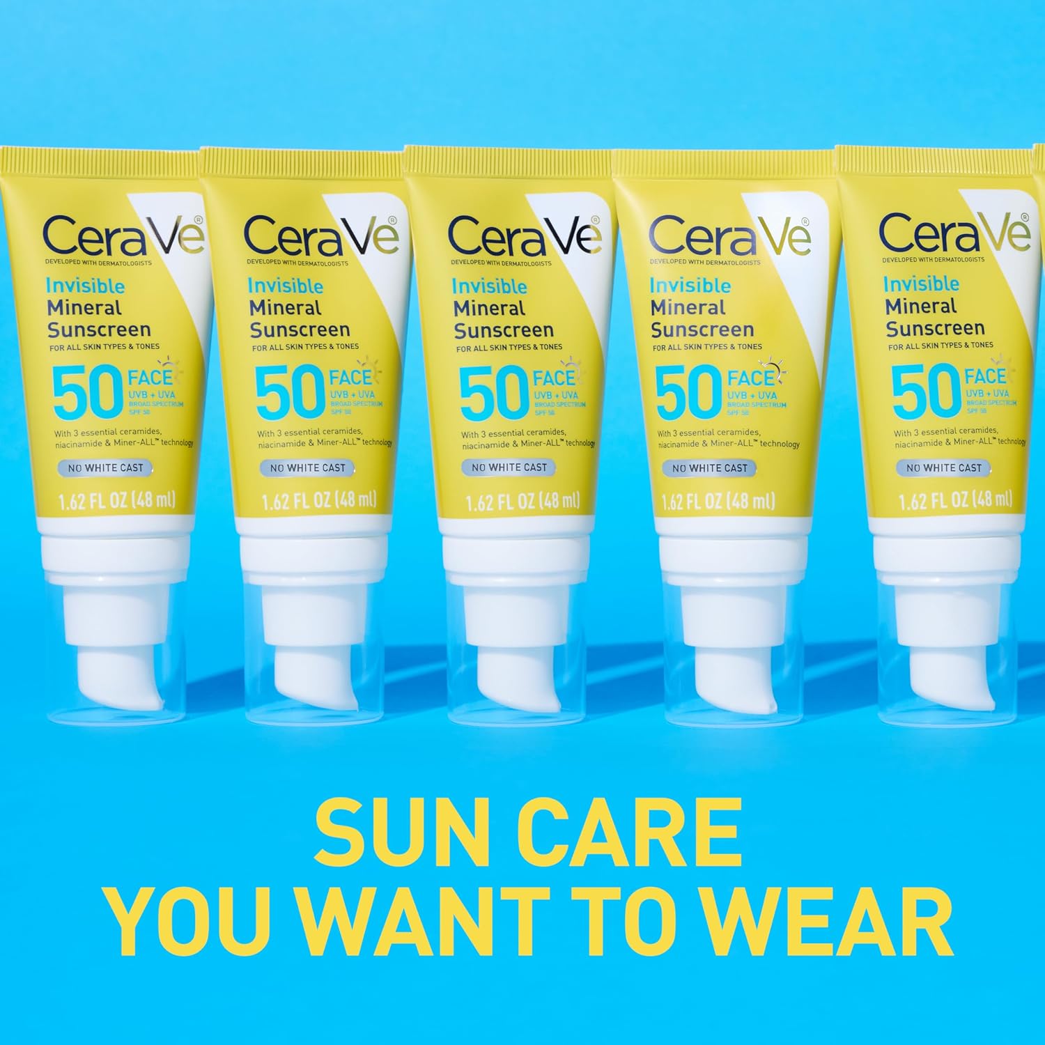 CeraVe Invisible Mineral Sunscreen SPF 50 Face Sunscreen. 1.7oz | Skincare for Sun Protection. Travel Sunscreen with Zinc Oxide. Vitamin E & Niacinamide. Oil Free. Suitable for Sensitive Skin