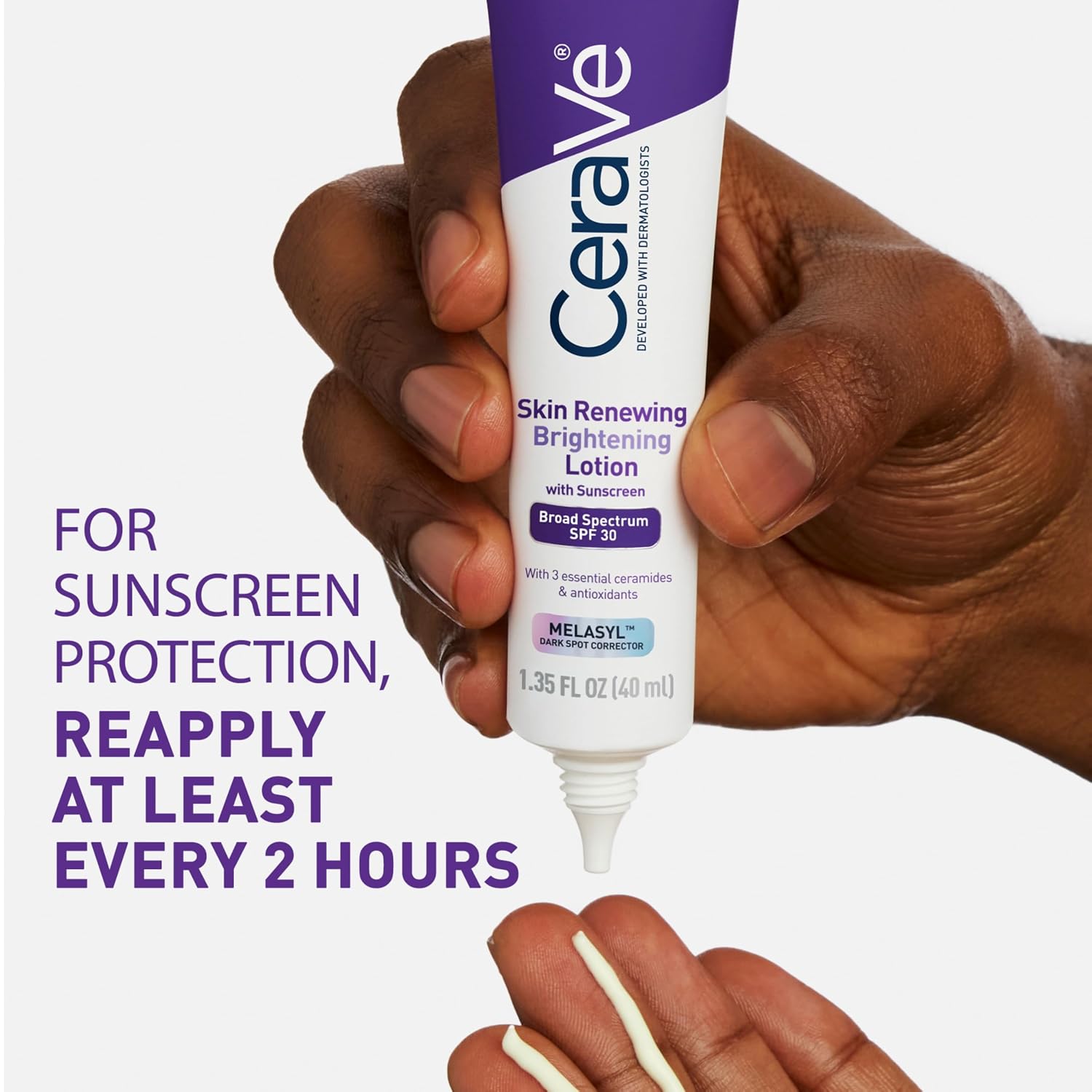 CeraVe Brightening Facial Moisturizer SPF 30 with Niacinamide. 1.35 oz | Hydrates. Brightens. and Evens Skin Tone with Ceramides. Niacinamide. and Antioxidants In a Fragrance-Free SPF 30 Formula