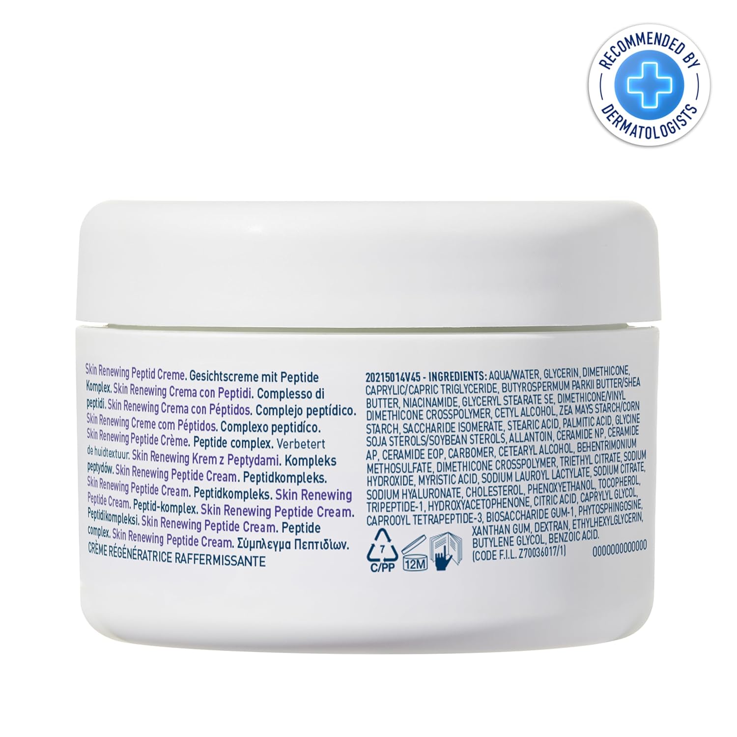 CeraVe Skin Renewing Night Cream. Niacinamide. Peptide Complex. and Hyaluronic Acid Moisturizer for Face. 1.7 Ounce. Packaging may Vary (Pack of 12)