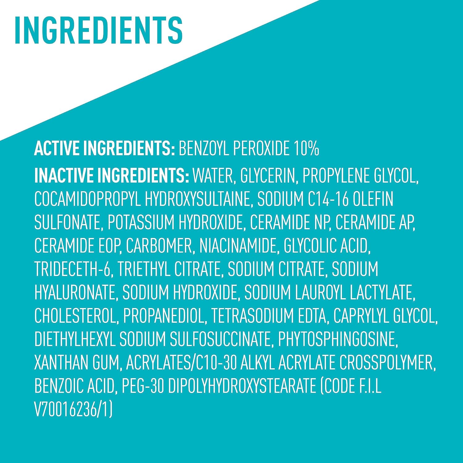 CeraVe Acne Foaming Cream Wash. 10% Benzoyl Peroxide Facial Cleanser. 5oz | 10% Benzoyl Peroxide Cleanser with Hyaluronic Acid and Niacinamide Clears Pimples and Acts As A Blackhead Remover