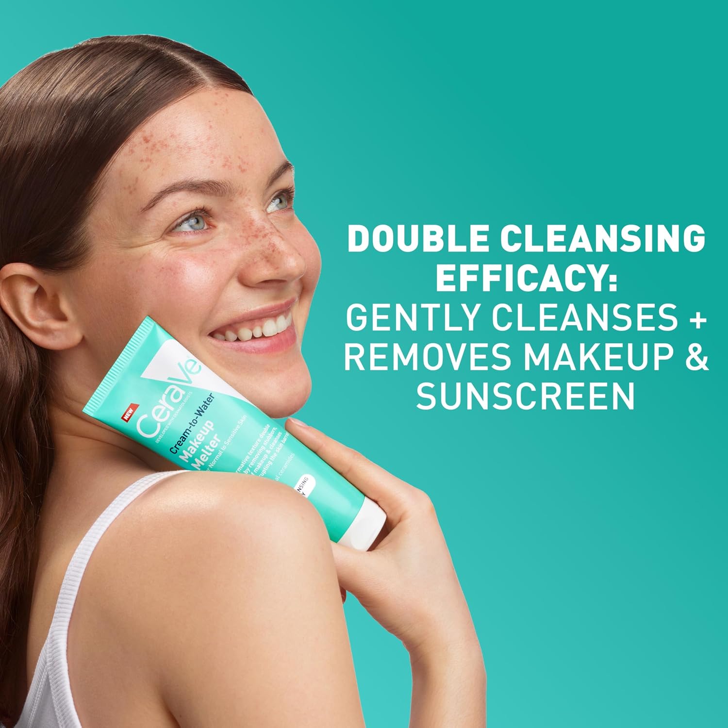 CeraVe Cream-to-Water Makeup Melter. Facial Cleanser for Makeup Removal.4oz | Melts Makeup and Cleanses with Squalane and Ceramides For Double Cleansing. Provides 48h Hydration. For Sensitive Skin