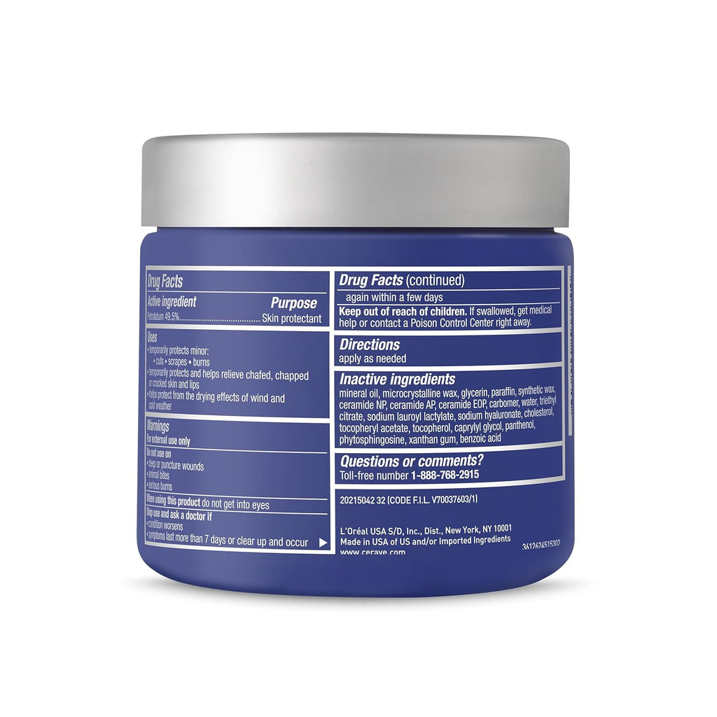CeraVe Healing Ointment. Hyaluronic Acid Skin Protectant for Dry Skin. 12oz | Barrier Cream. Skin Care for Face & Body. Skin Barrier Repair with Ceramides & Petrolatum. Fragrance Free. Lanolin Free