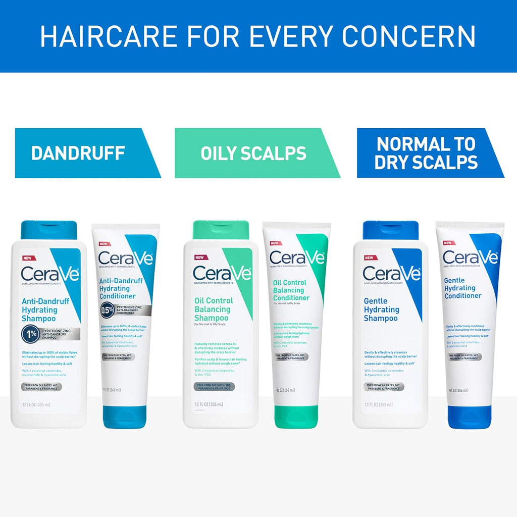 CeraVe Oil Control Shampoo. Clarifying Shampoo with Hyaluronic Acid. 12oz | Sulfate-Free Oily Hair Formula with Ceramides Deeply Purifies To Remove Excess Oil While Delivering Lightweight Hydration