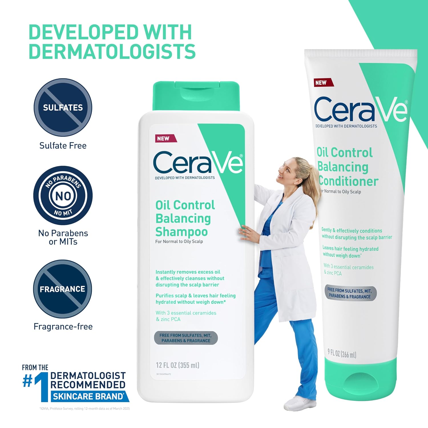CeraVe Oil Control Shampoo. Clarifying Shampoo with Hyaluronic Acid. 12oz | Sulfate-Free Oily Hair Formula with Ceramides Deeply Purifies To Remove Excess Oil While Delivering Lightweight Hydration